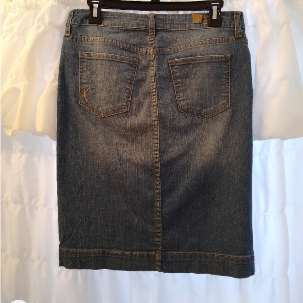 Kut from the Kloth denim stretch pencil skirt Sz 4 / 6 - Picture 6 of 9